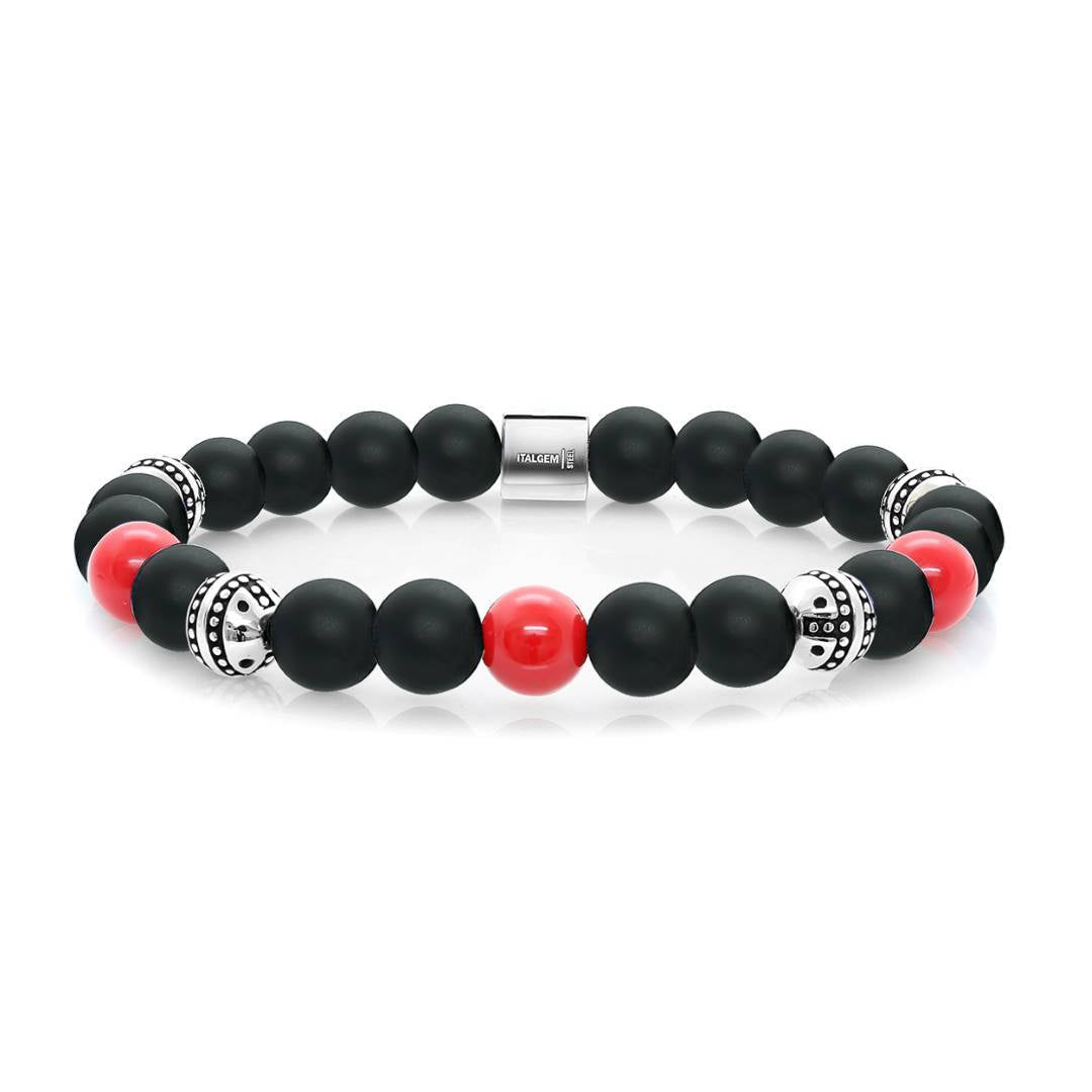 ROSSO ACCENT BEAD BRACELET