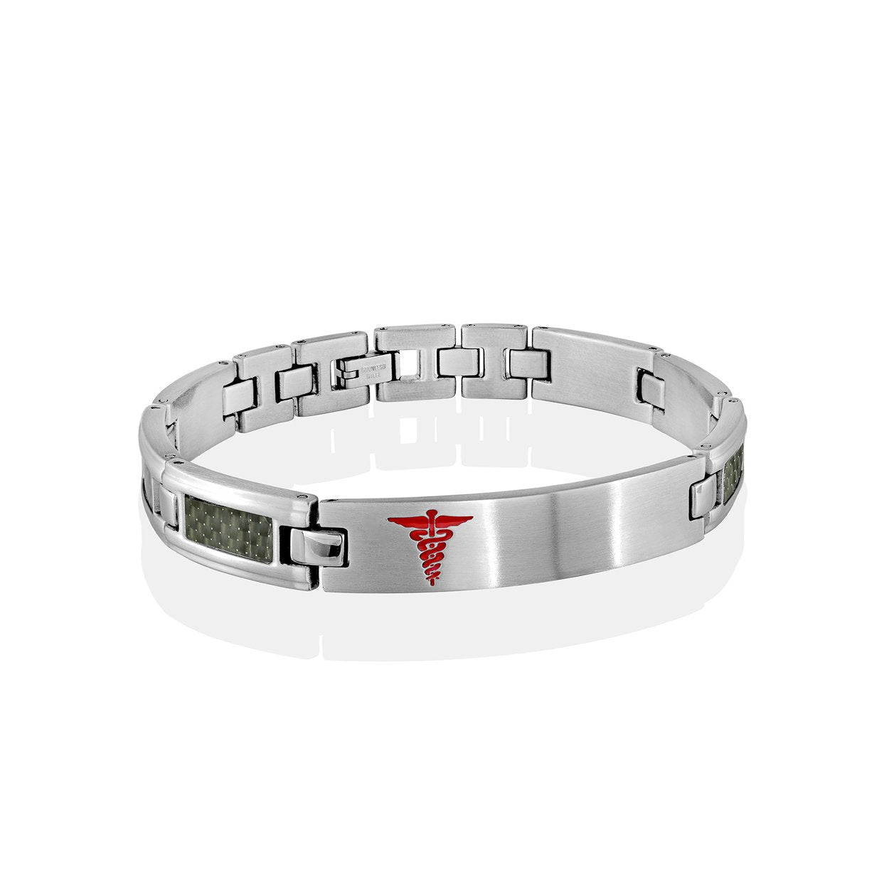 CARBON FIBRE MEDIC ALERT BRACELET
