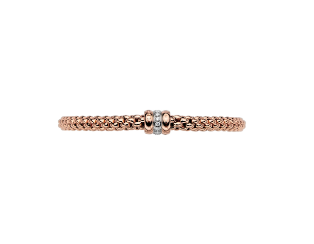 Fope Flex'it Bracelet Solo Collection in 18KT Rose Gold