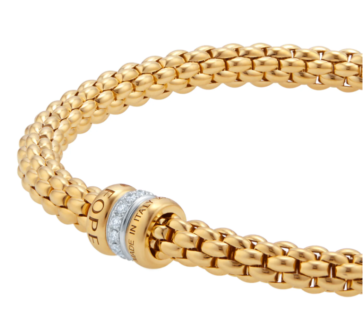 Fope Flex'it Bracelet Solo Collection in 18KT Yellow Gold