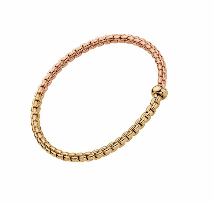 Fope Flex'it Bracelet with Bicolour Mesh