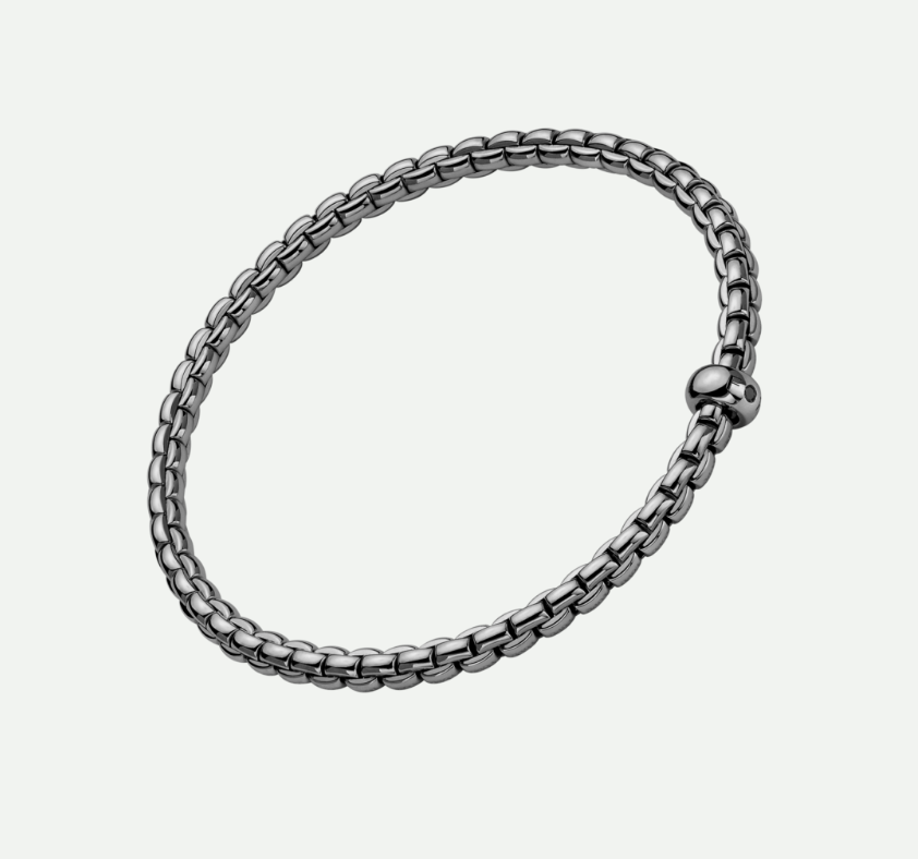 Fope 18KT Flex'it Bracelet with Rhodium Finish