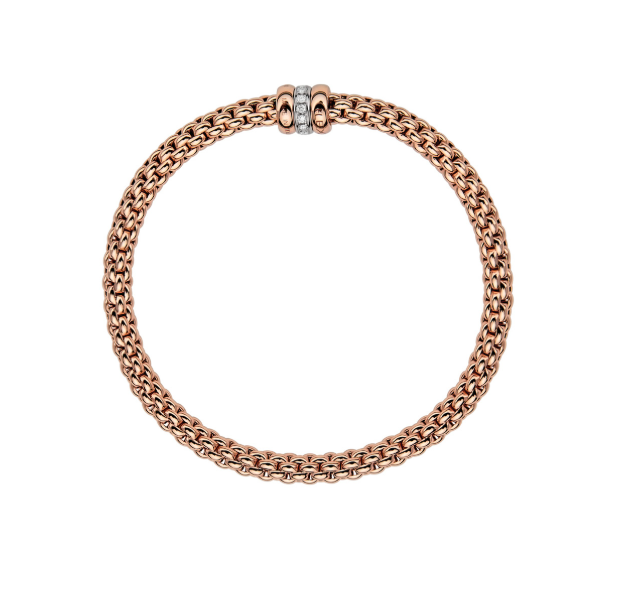 Fope Flex'it Bracelet Solo Collection in 18KT Rose Gold