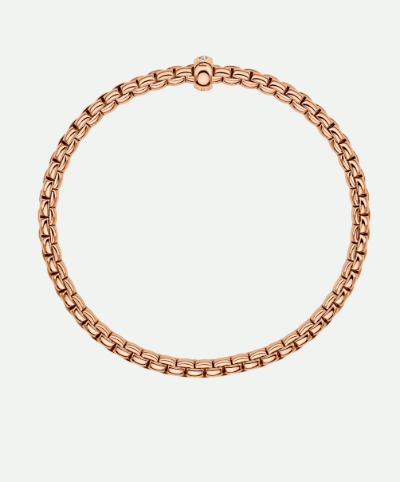 Fope Flex'it Bracelet Rose Gold with Diamonds