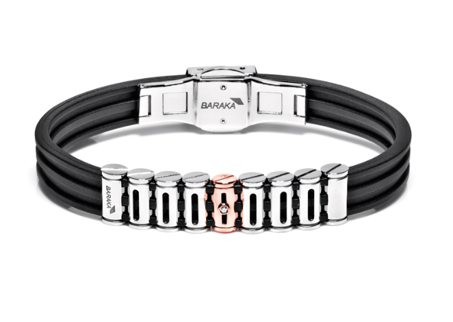 Baraka Carbon Fibre & Stainless Steel Bracelet