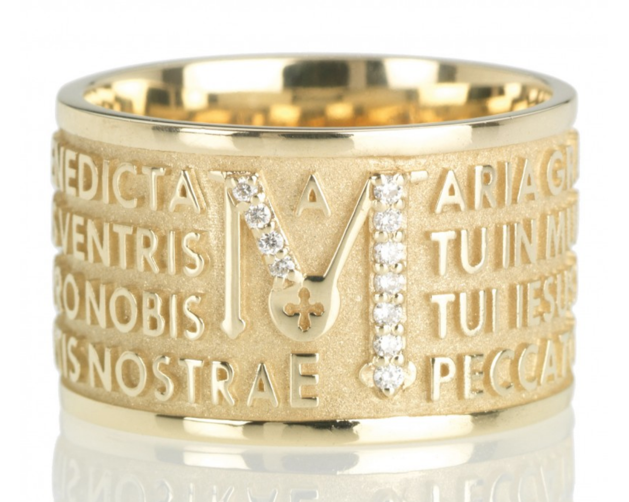 RING TUAM YELLOW GOLD 18KT WITH DIAMONDS