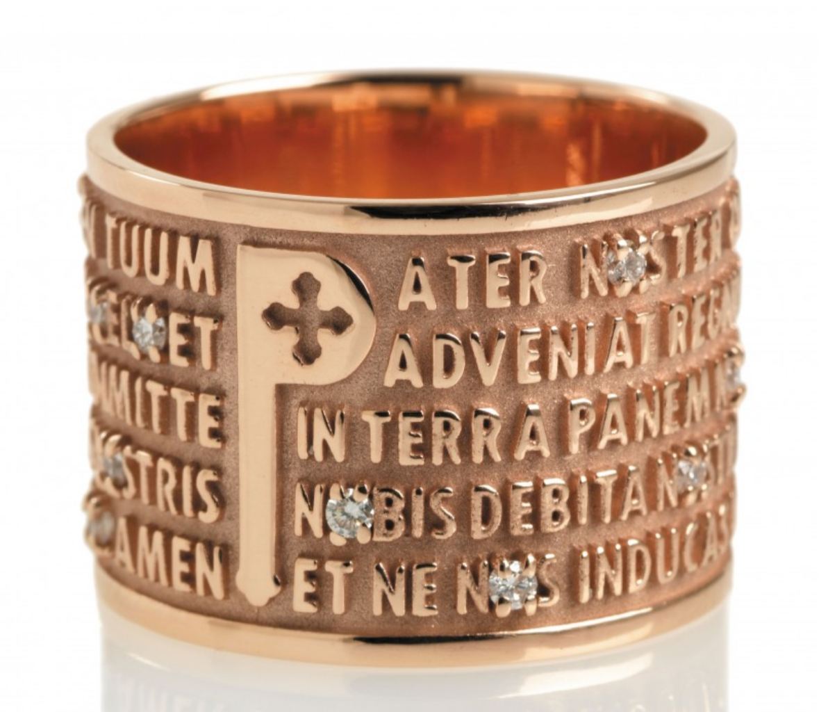 RING ORIGINE PINK GOLD 18KT WITH DIAMONDS