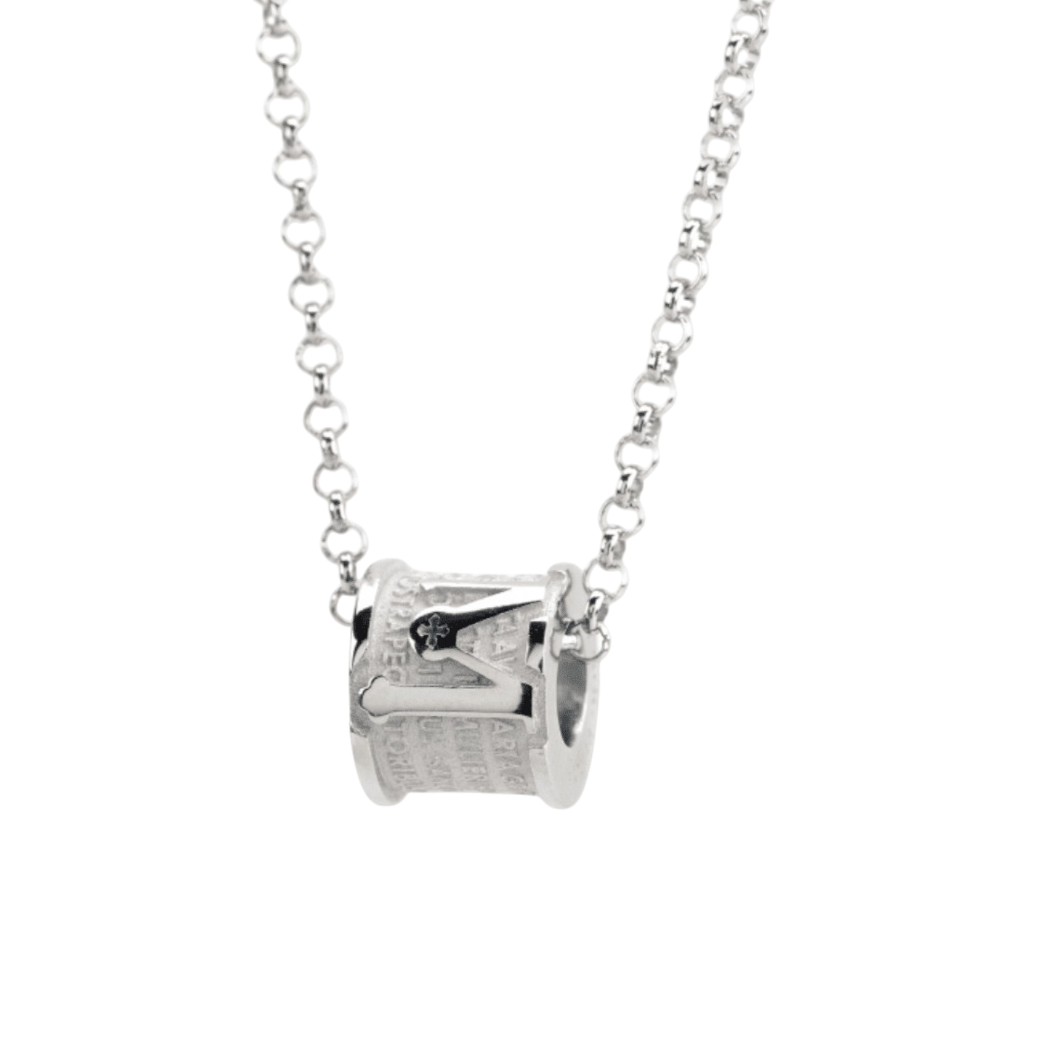 INCIPIT MATER NECKLACE RHODIUM SILVER