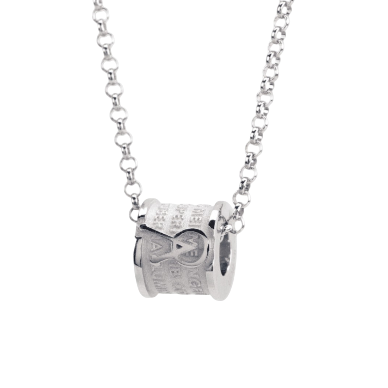 INCIPIT ANGELO NECKLACE RHODIUM SILVER