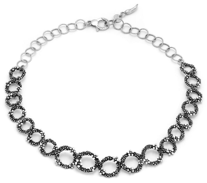 Discover the Giovanni Raspini Wildflowers Necklace. Delicate sterling silver necklace inspired by wildflower elegance.