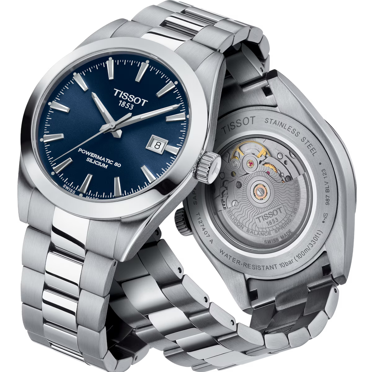 TISSOT GENTLEMAN POWERMATIC 80 BLEU