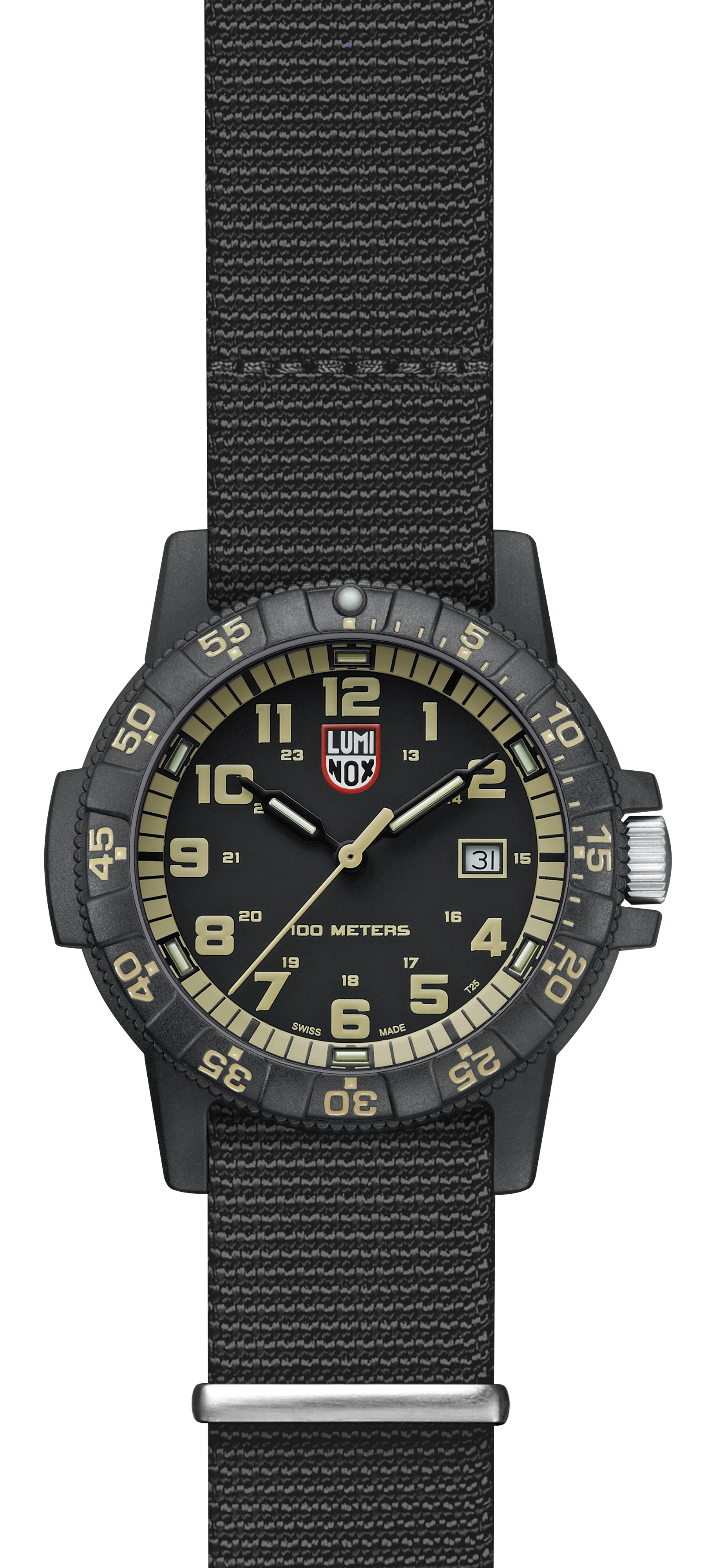 Lifestyle display layout for the Luminox Canada Leatherback Sea Turtle Giant 0333 Swiss Watch. Luminox, known for its pioneering use of self-powered illumination technology, launched the newest addition to the SEA series 0320 - the Giant Sea Turtle.