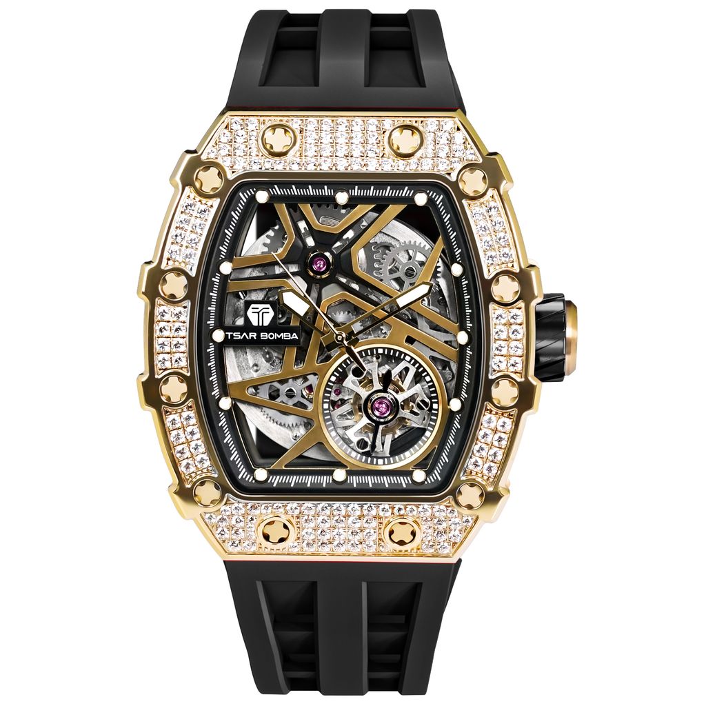 Elemental-Cubic Zirconia Automatic Watch