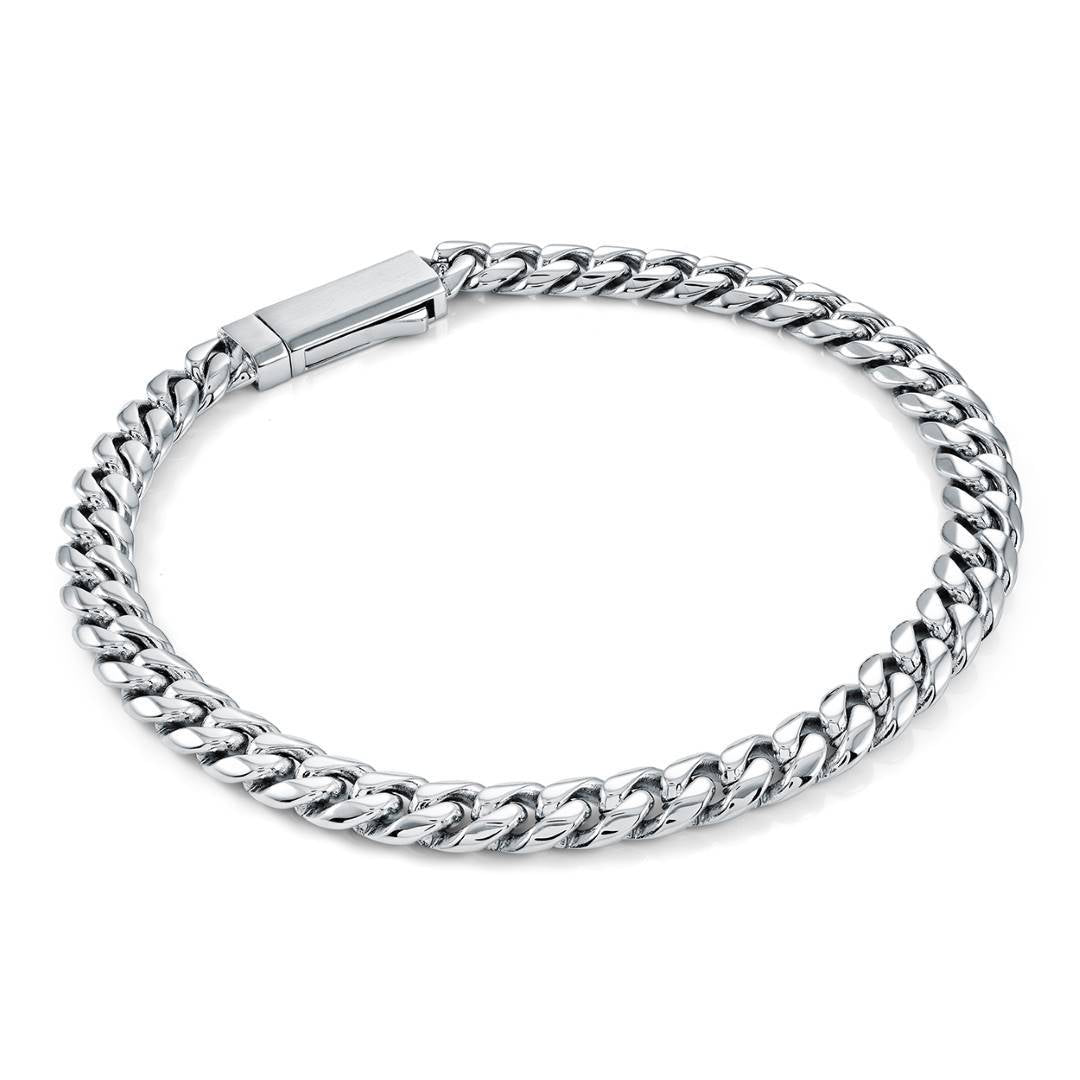 6MM CURB KEY-CLASP BRACELET
