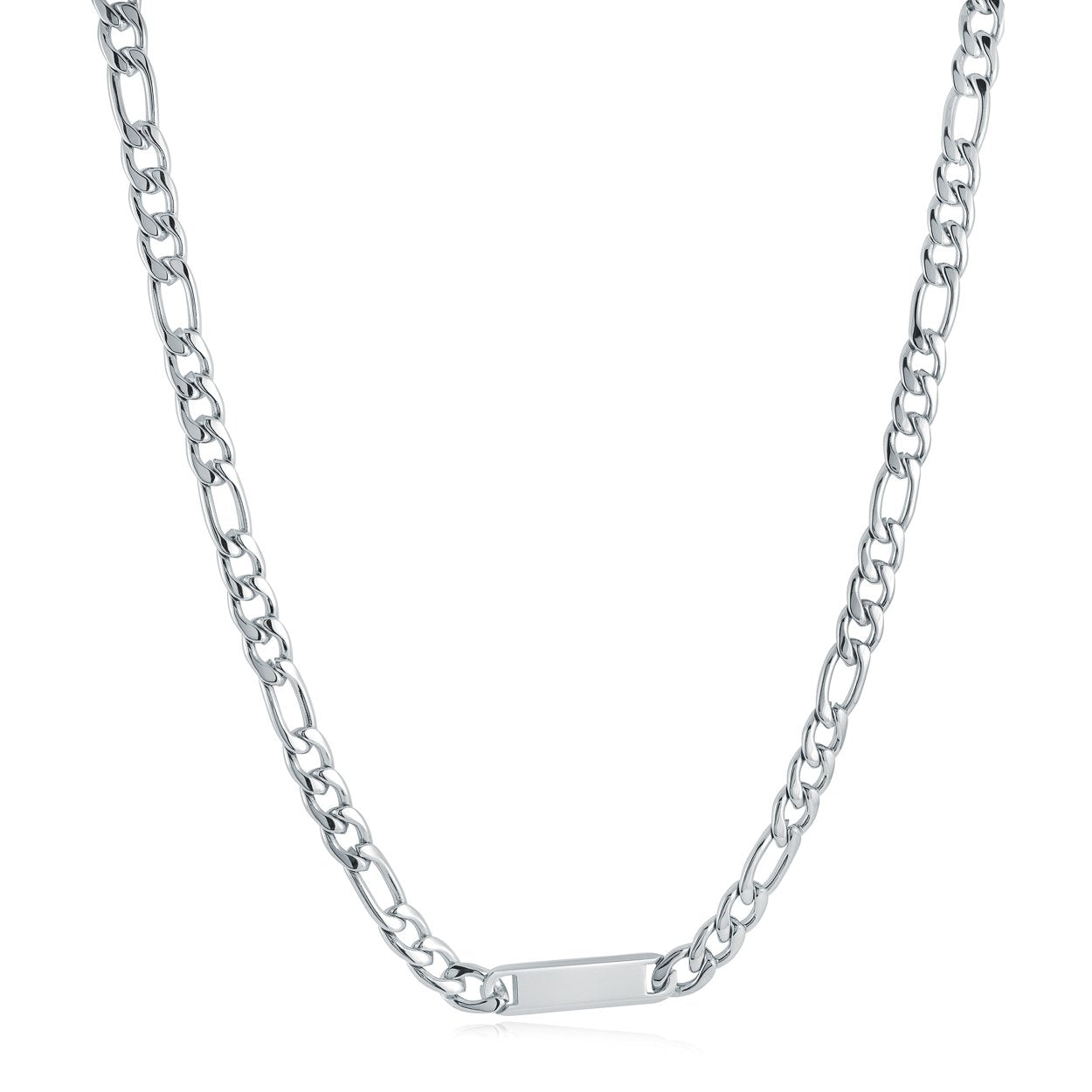 7.5MM ENGRAVABLE FIGARO CHAIN