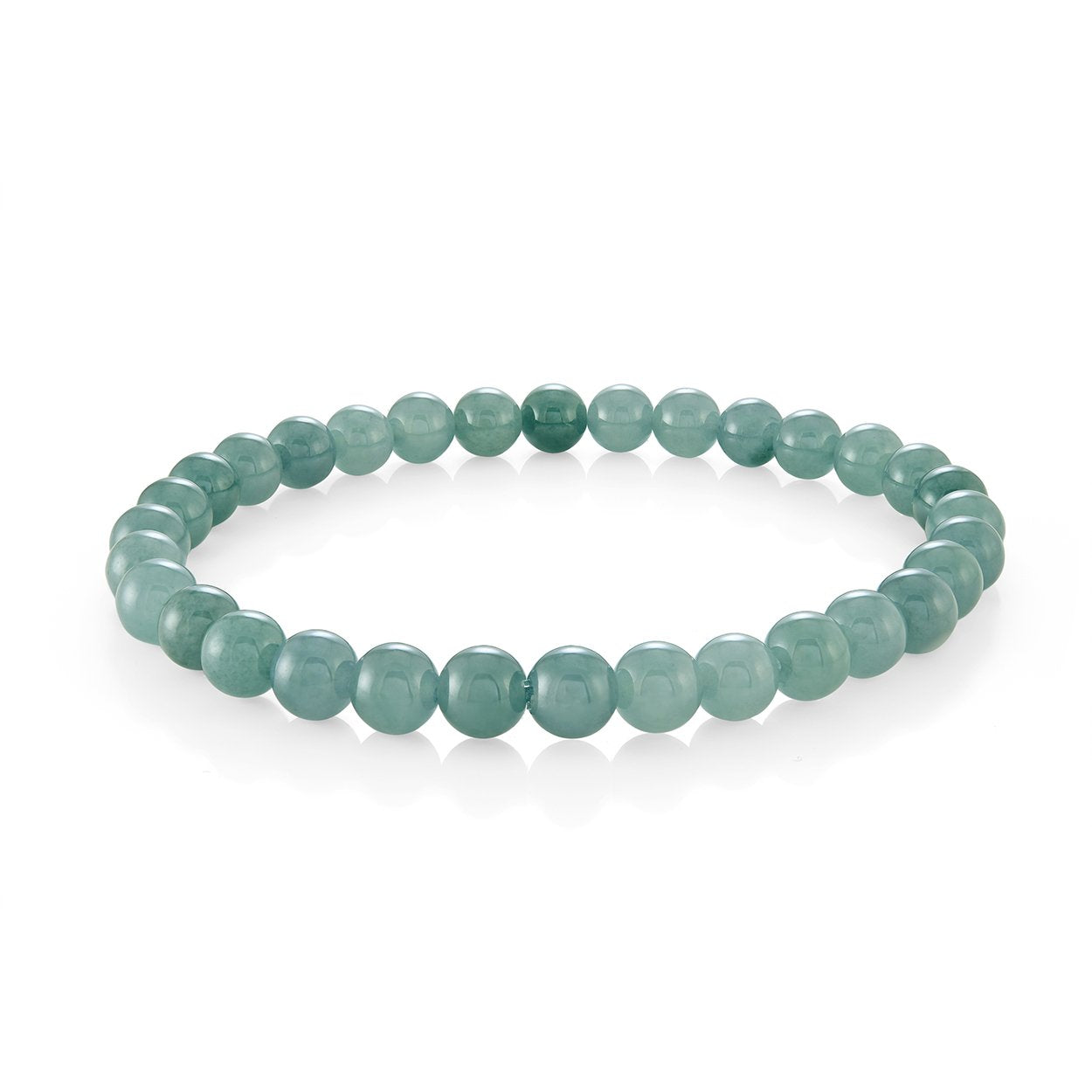 7MM JADE BEAD BRACELET