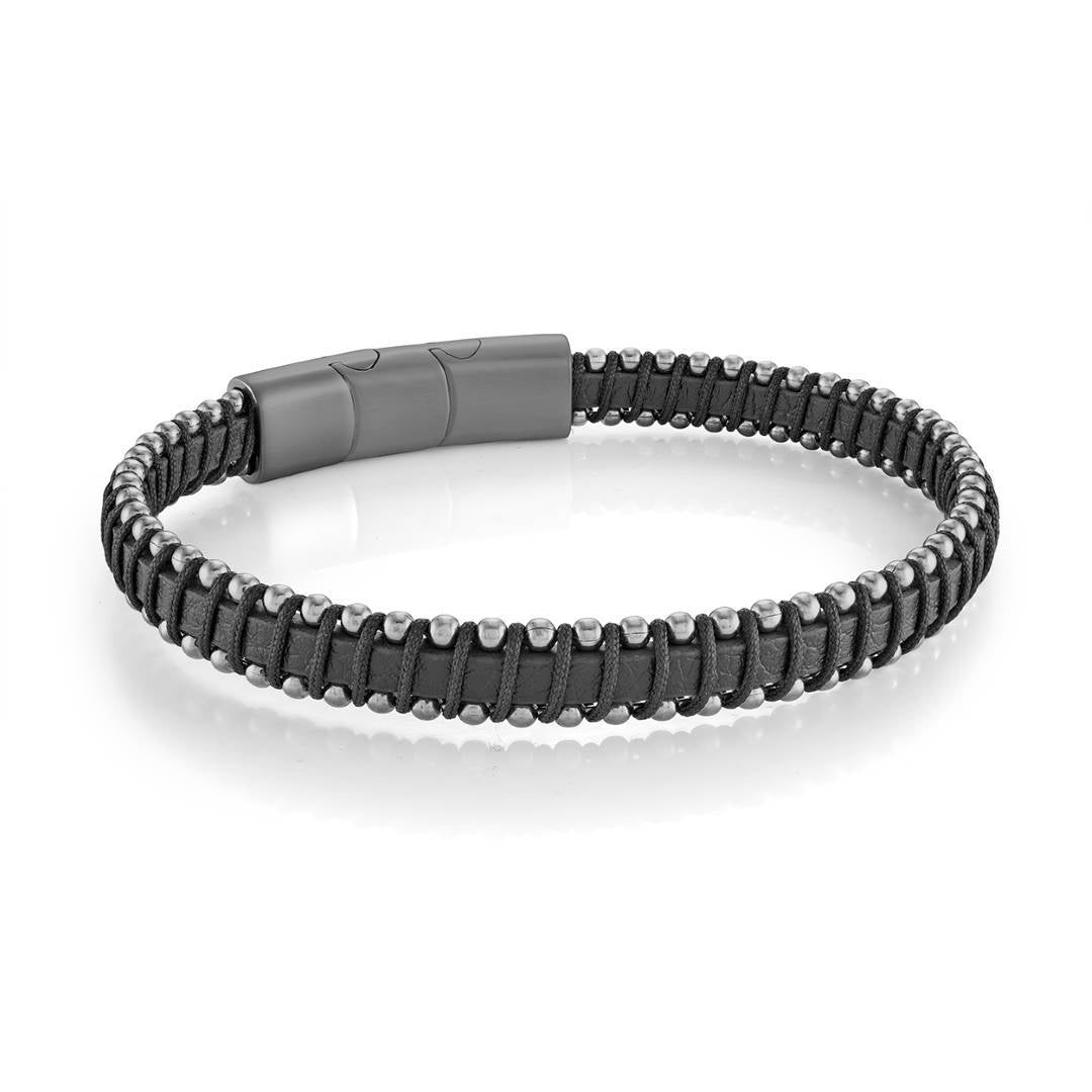 CORD & LEATHER BRACELET