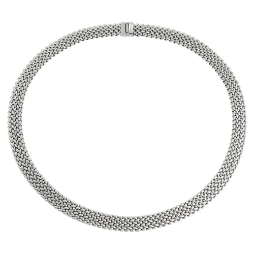 Discover the Unoaerre Chicco Necklace. Rhodium-plated silver necklace, Chicco collection.