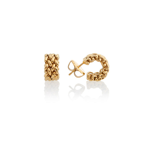 Discover the Unoaerre Chicco Hoop Earrings. Gold-plated silver little hoop earrings, Chicco collection.