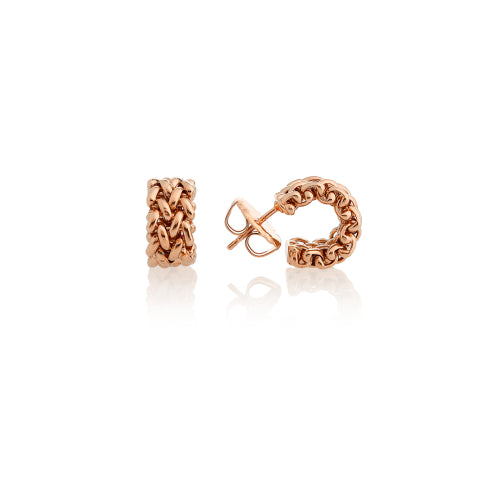 Discover the Unoaerre Chicco Hoop Earrings. Rose gold-plated silver little hoop earrings, Chicco collection.