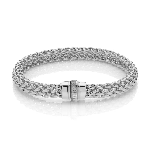 Discover the Unoaerre Chicco silver bracelet with cubic zirconia Ladies Bracelets. Chicco silver bracelet with cubic zirconia stones.