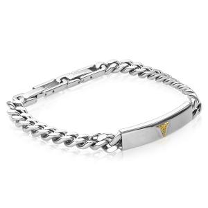 8MM CURB LINK MEDIC ALERT BRACELET