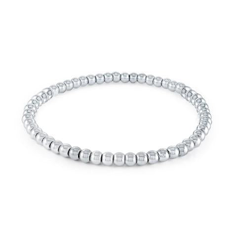 4MM STEEL BEADED BRACELET