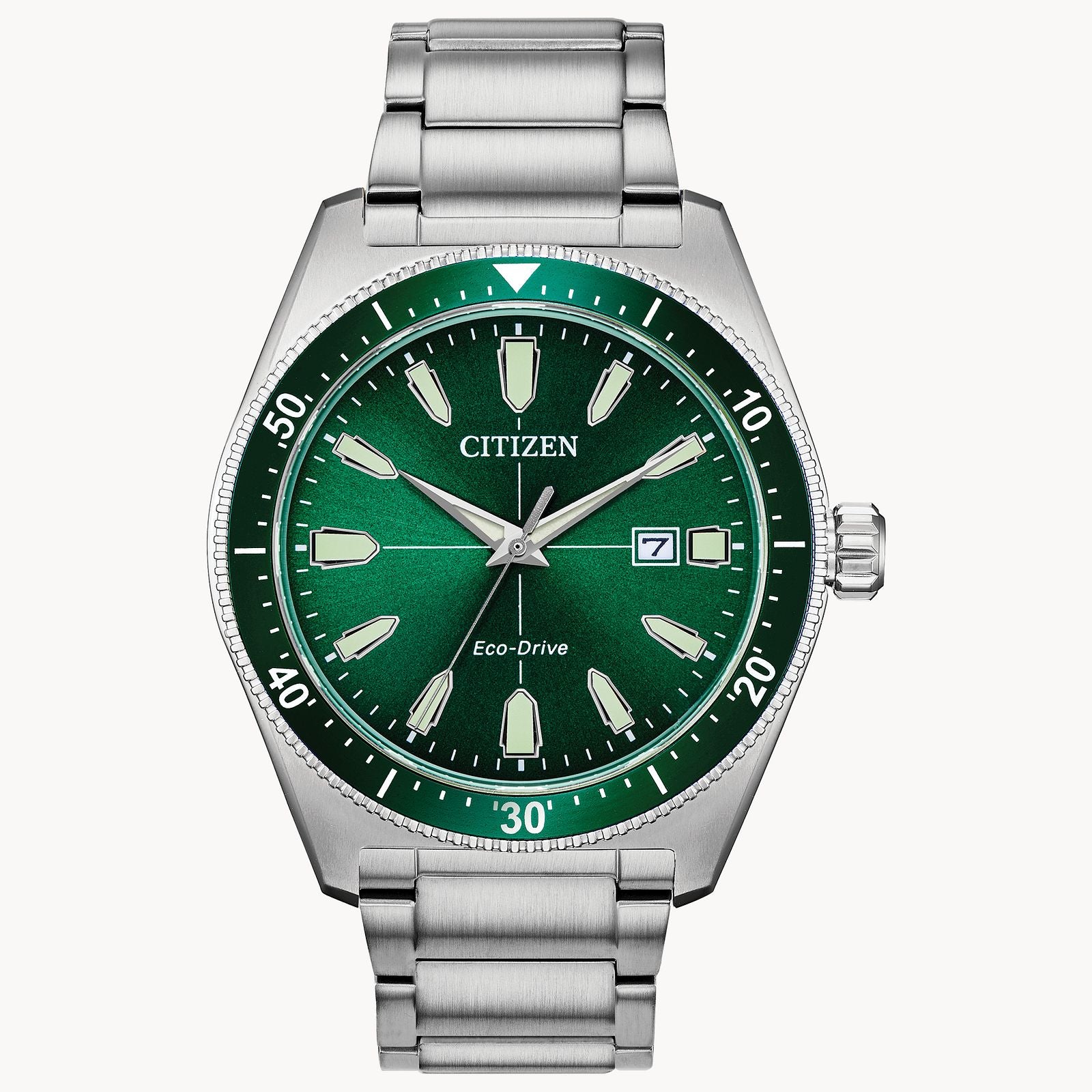 Montre bracelet en acier inoxydable Citizen Brycen Eco-Drive