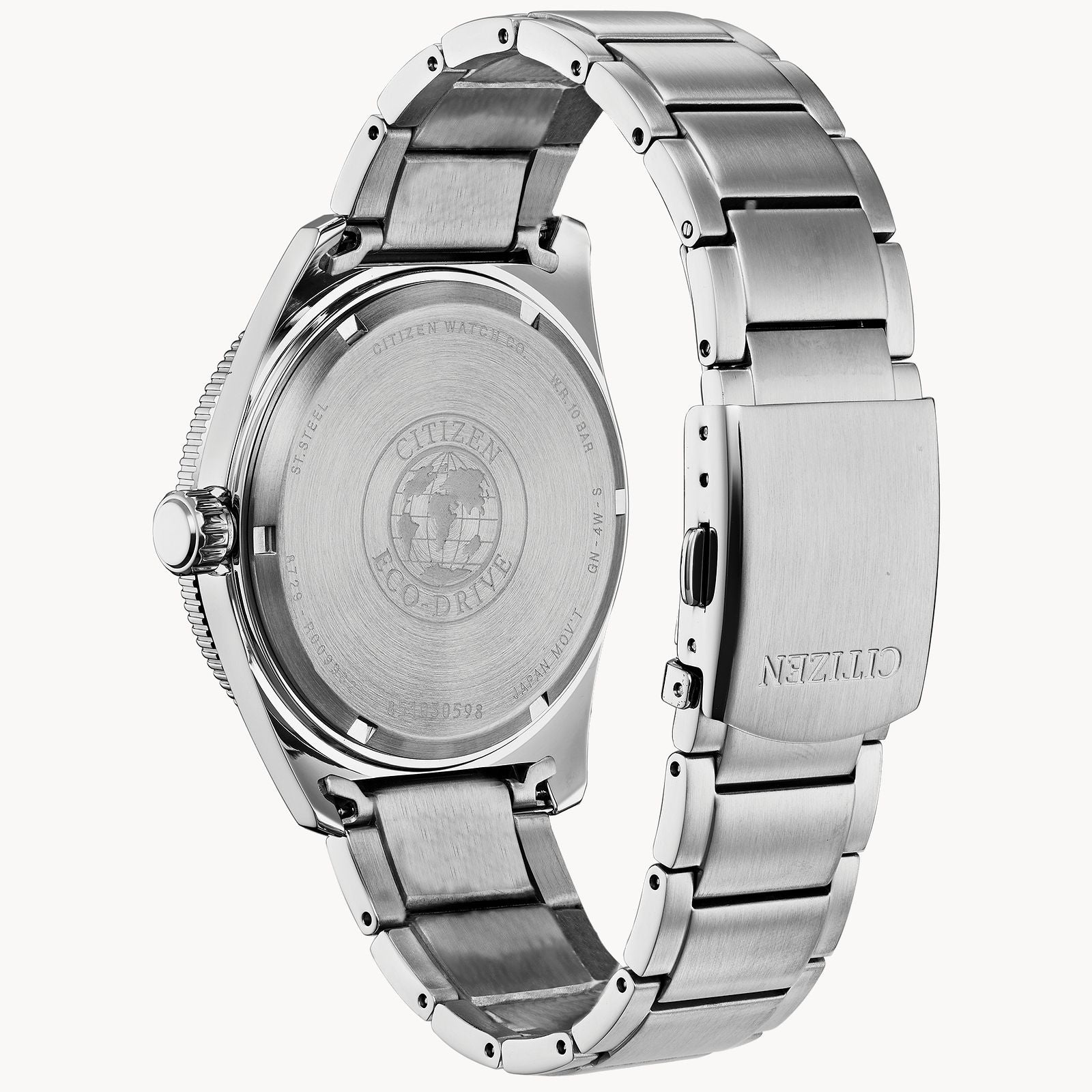 Montre bracelet en acier inoxydable Citizen Brycen Eco-Drive