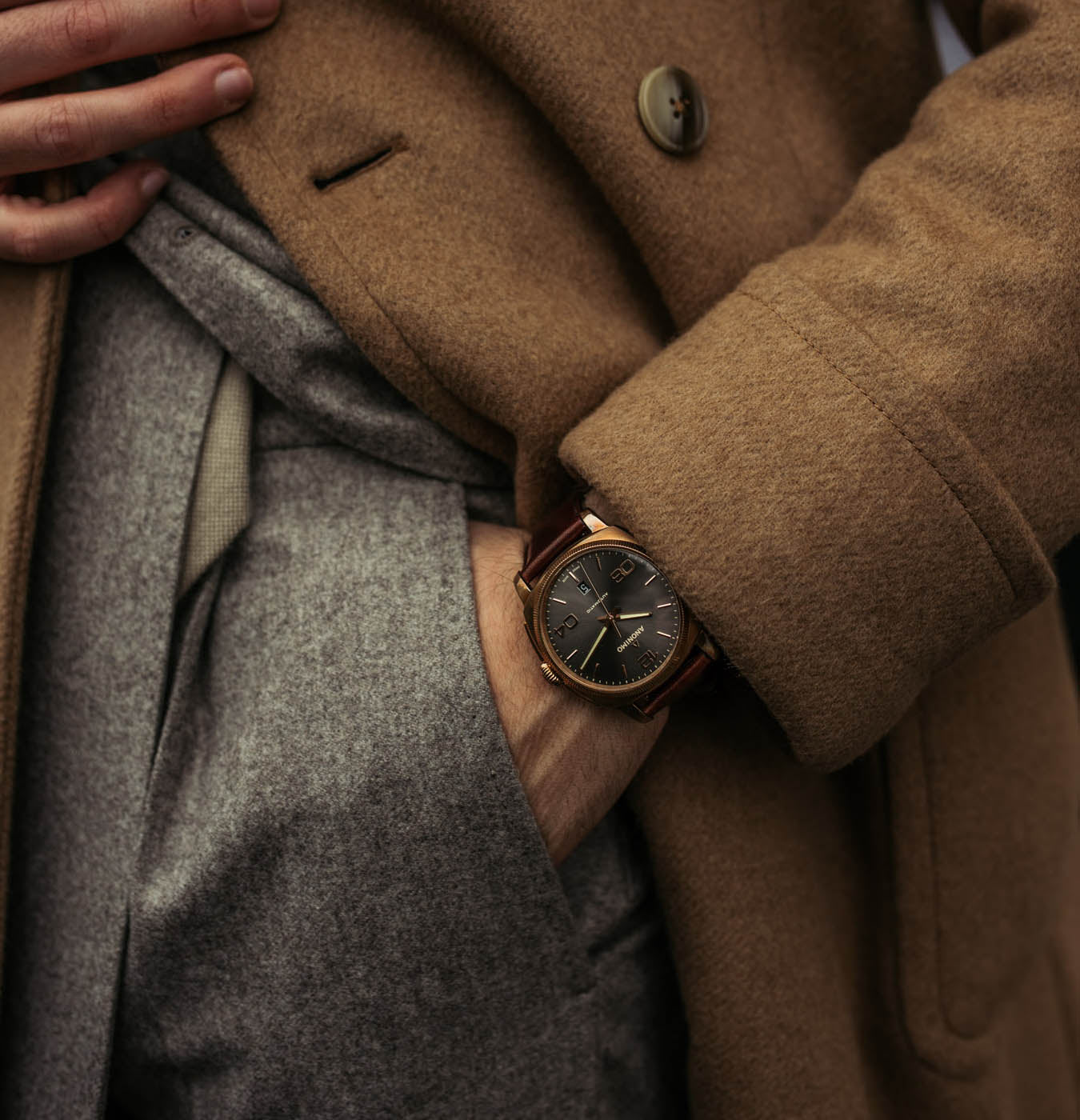 Montre en bronze Anonimo Epurato et cadran de montre en bronze