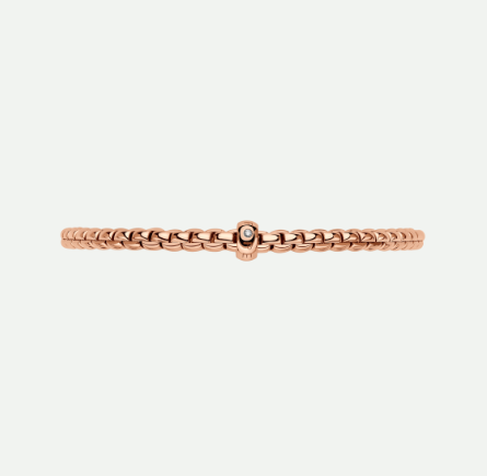 Fope Flex'it Bracelet Rose Gold with Diamonds