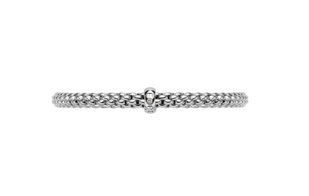 Fope Flex`It Bracelet White Gold with a White Diamond