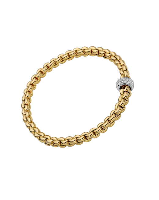 Fope Flex`it Bracelet with Diamond Pave