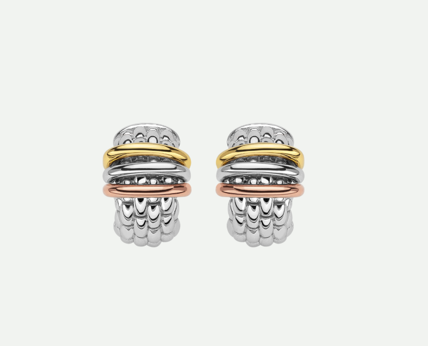 Fope 18KT White Tricolour Earrings