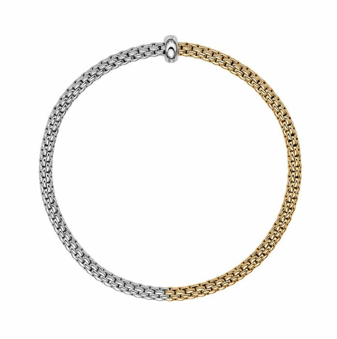 Fope Flex'it Bracelet with Bicolour Mesh