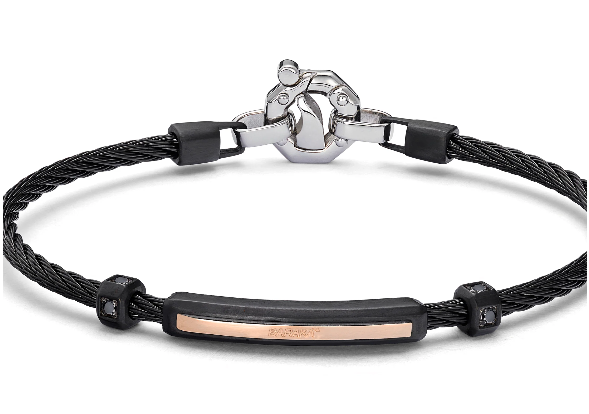 Baraka Black Diamond Bracelet with 18KT Rose Gold Accents