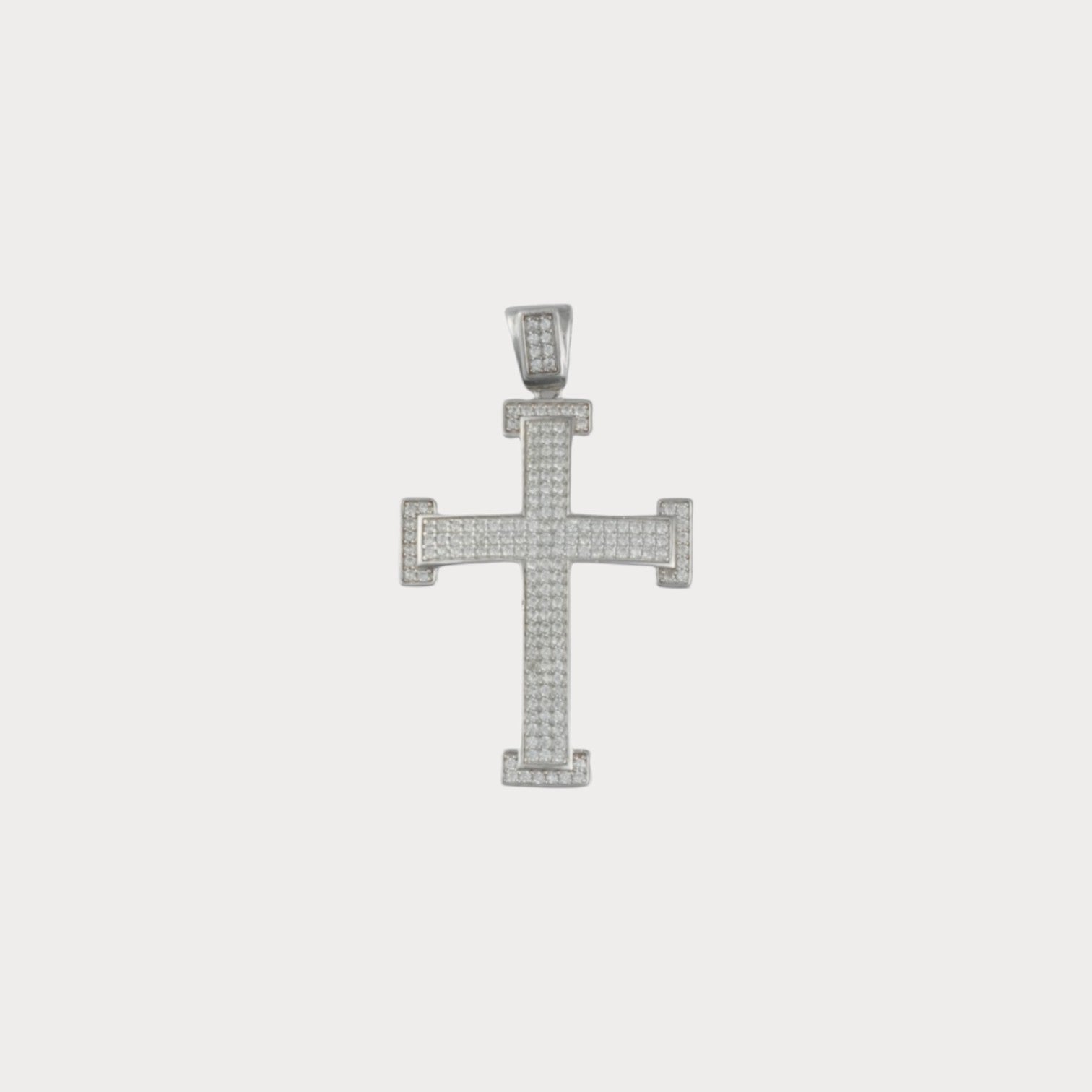 Sterling Silver & Moissanite Cross