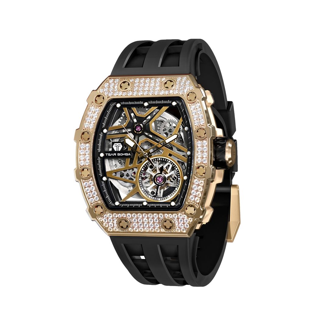 Elemental-Cubic Zirconia Automatic Watch
