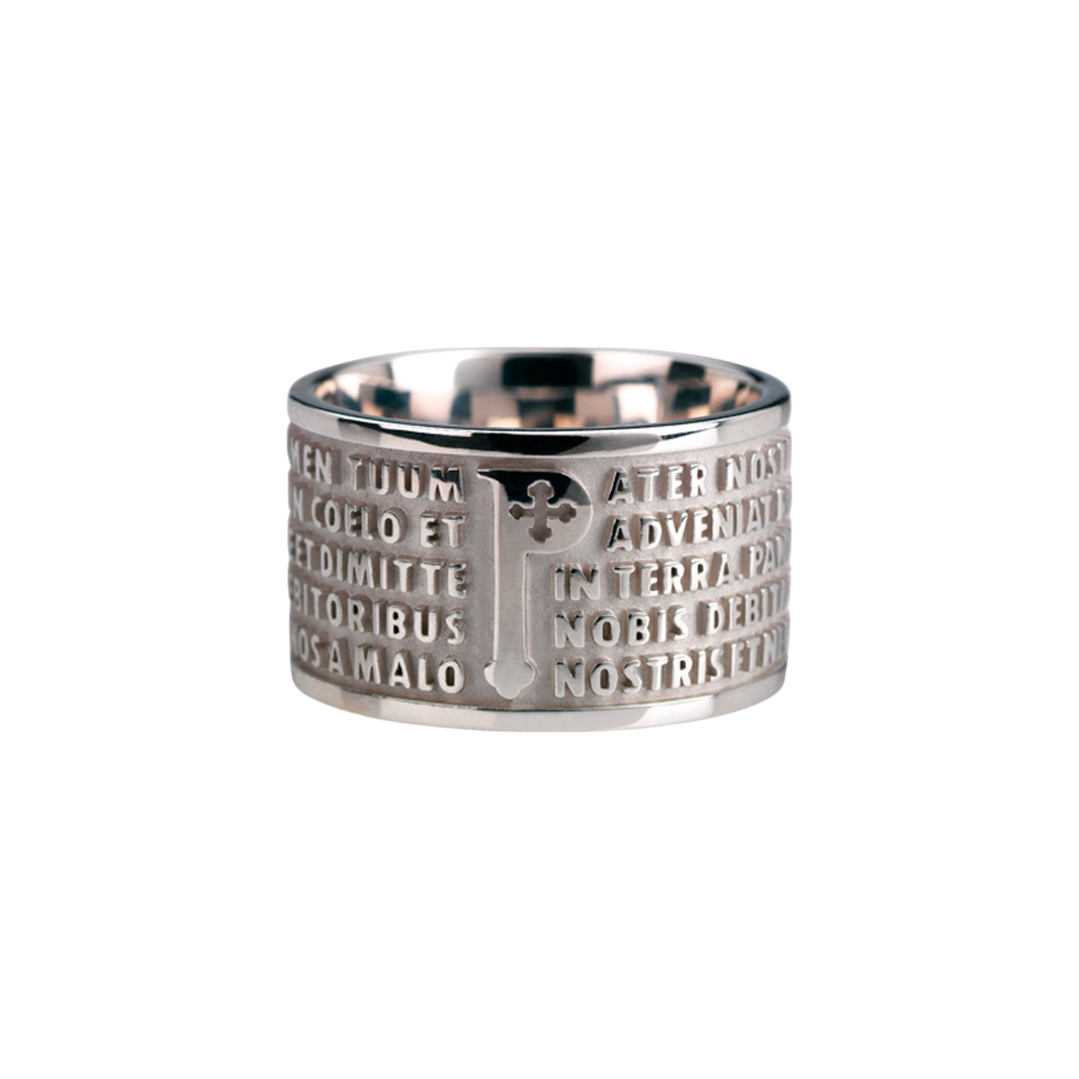 RING ANIMAE RHODIUM SILVER MODEL PATER