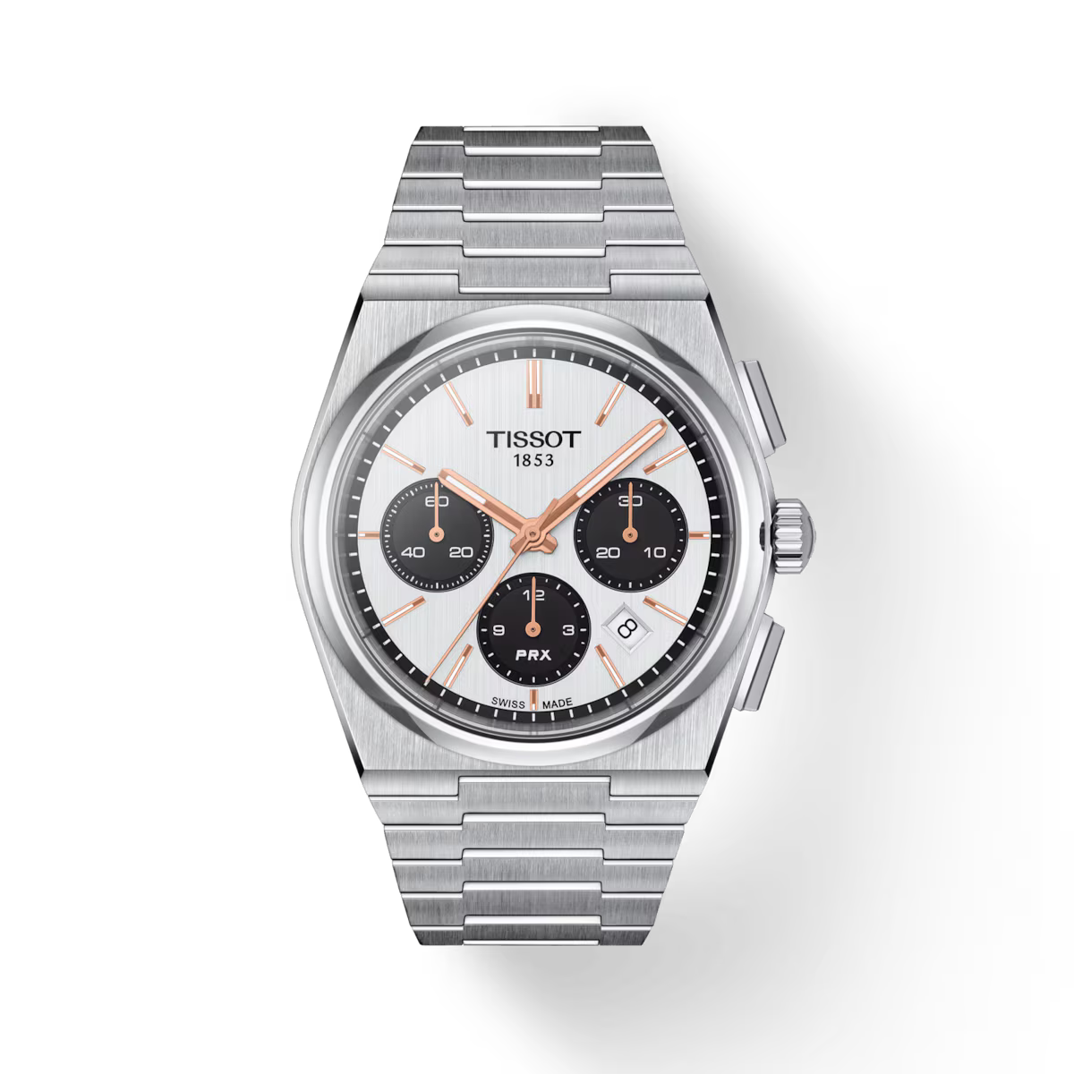 TISSOT PRX AUTOMATIQUE CHRONOGRAPHE BLANC