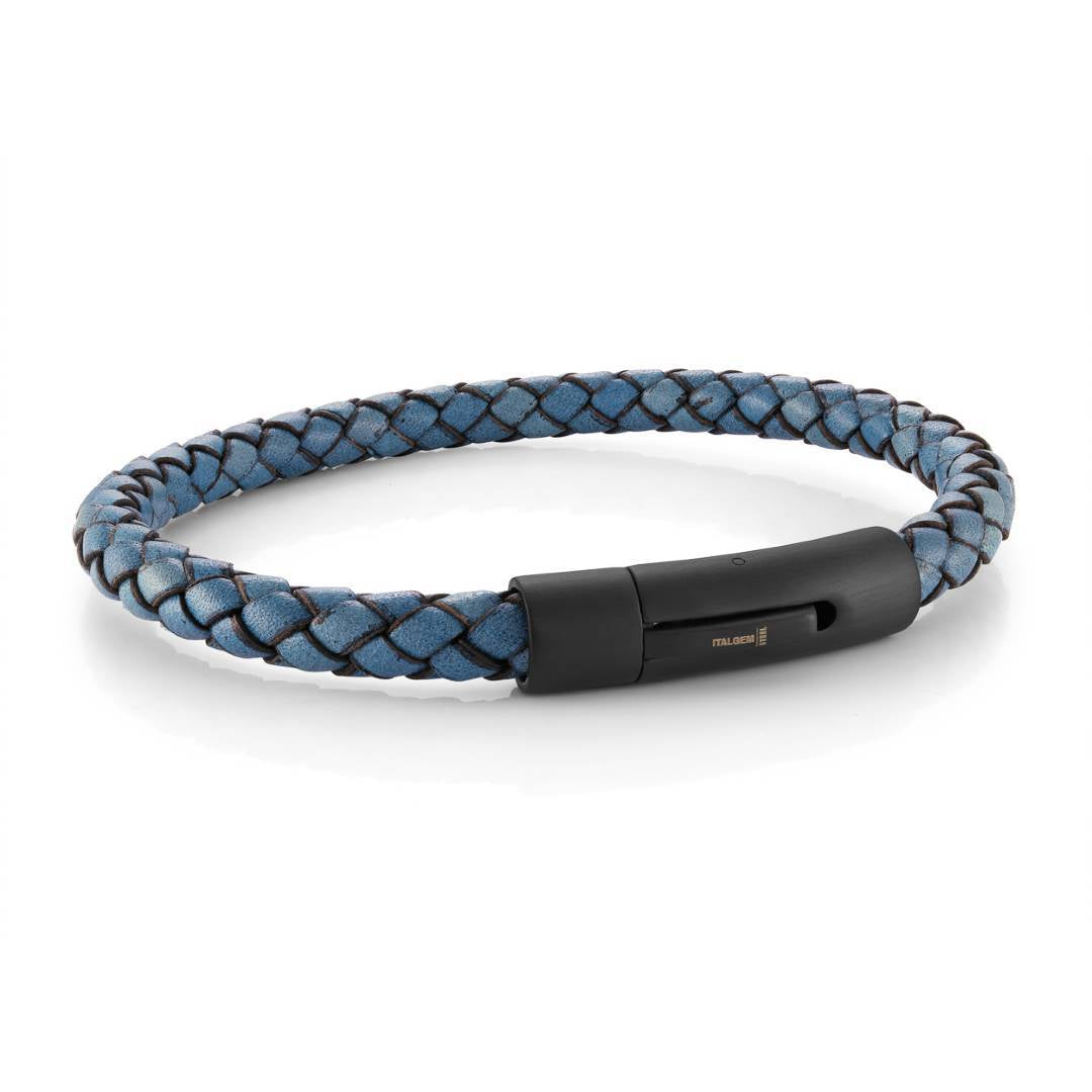 Product display profile of the Italgem 6Mm Leather Bracelet (View Angle 28).