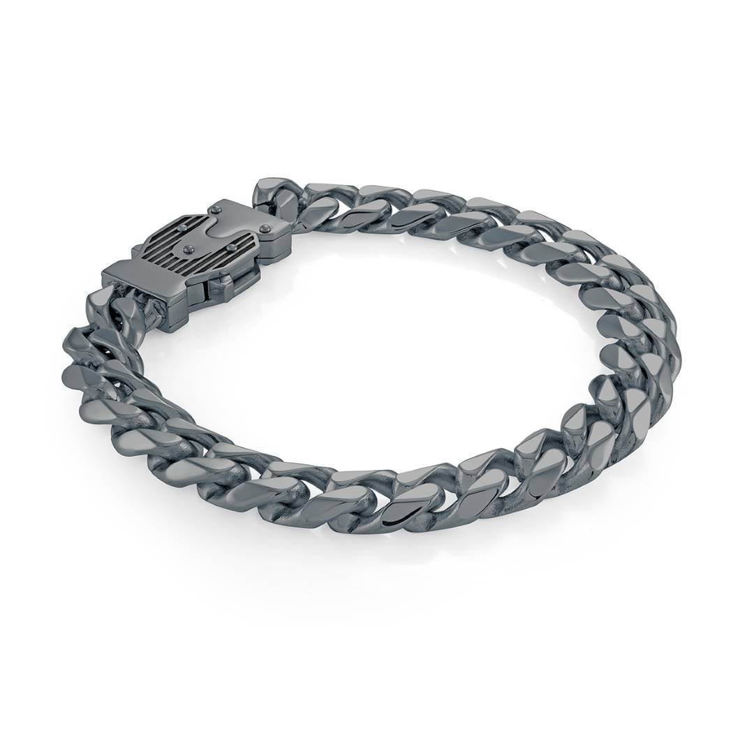 10MM CURB FANCY CLASP BRACELET
