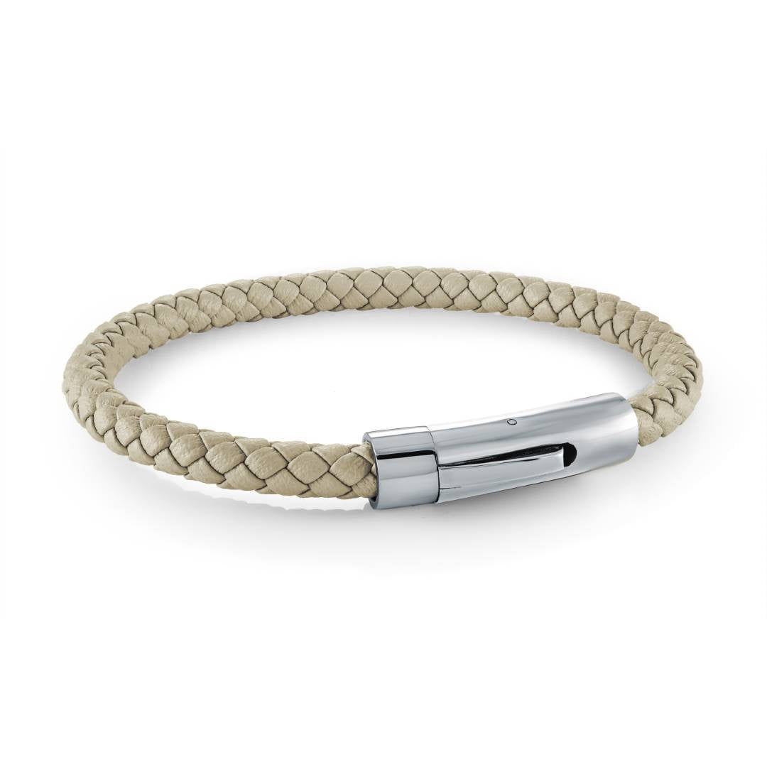 Product display profile of the Italgem 6Mm Leather Bracelet (View Angle 16).