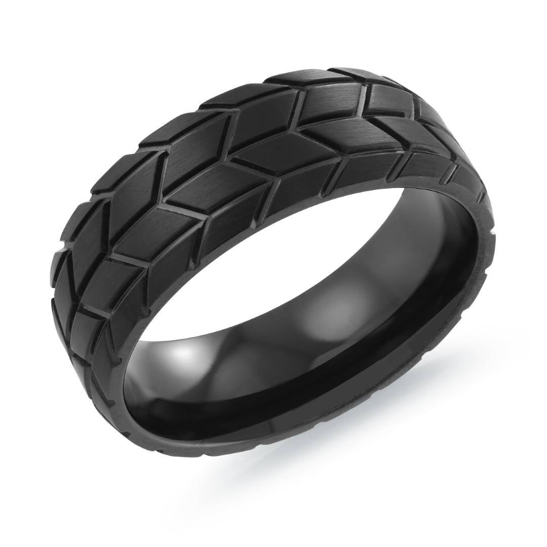 8MM TIRE-PATTERN RING