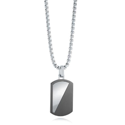 HALF & HALF DOG TAG PENDANT