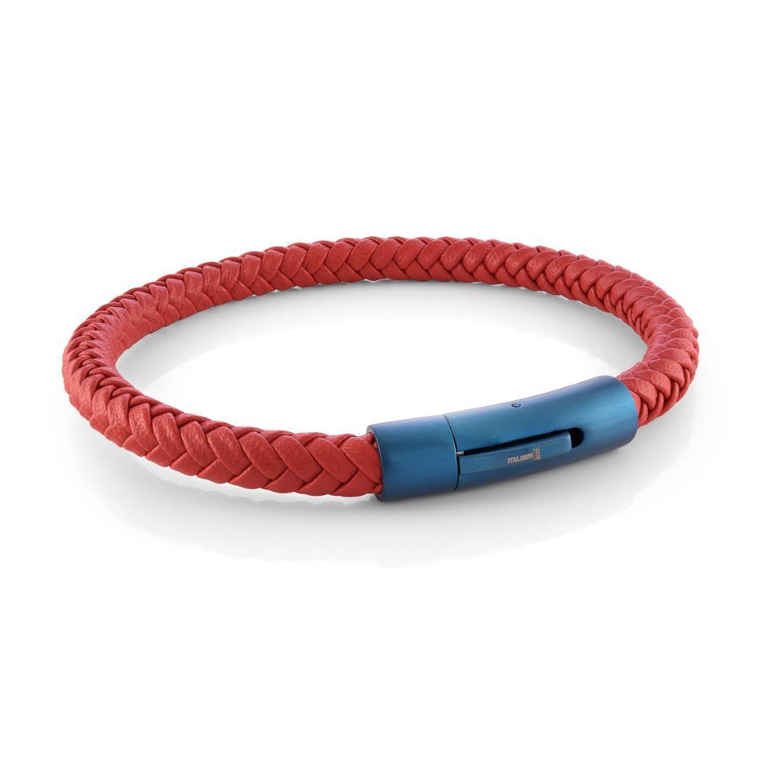Product display profile of the Italgem 6Mm Leather Bracelet (View Angle 10).