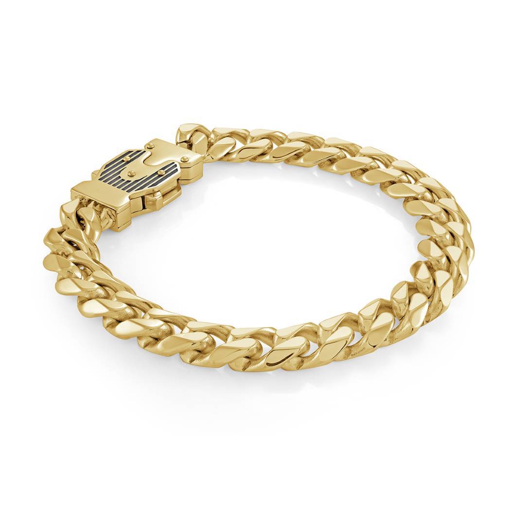 10MM CURB FANCY CLASP BRACELET