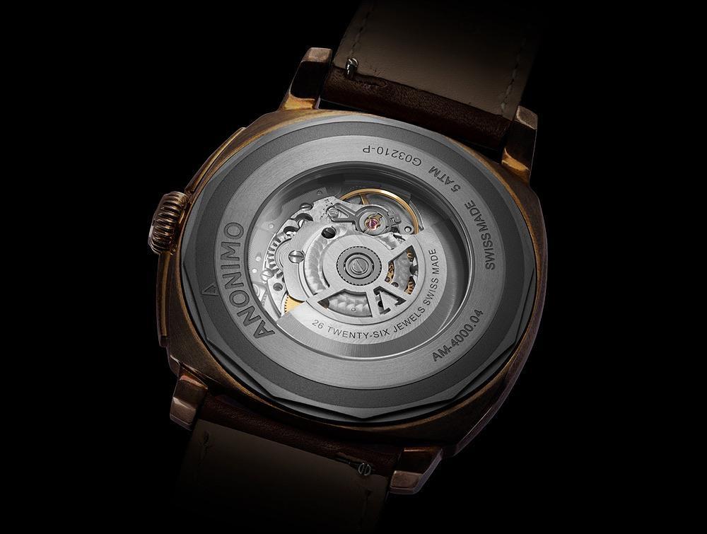Montre en bronze Anonimo Epurato et cadran de montre en bronze