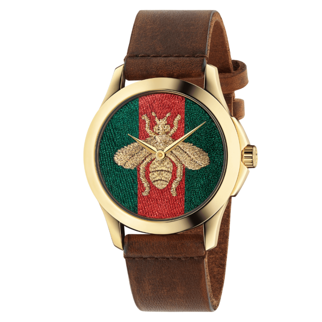 G Timeless gold-plated stainless steel watch